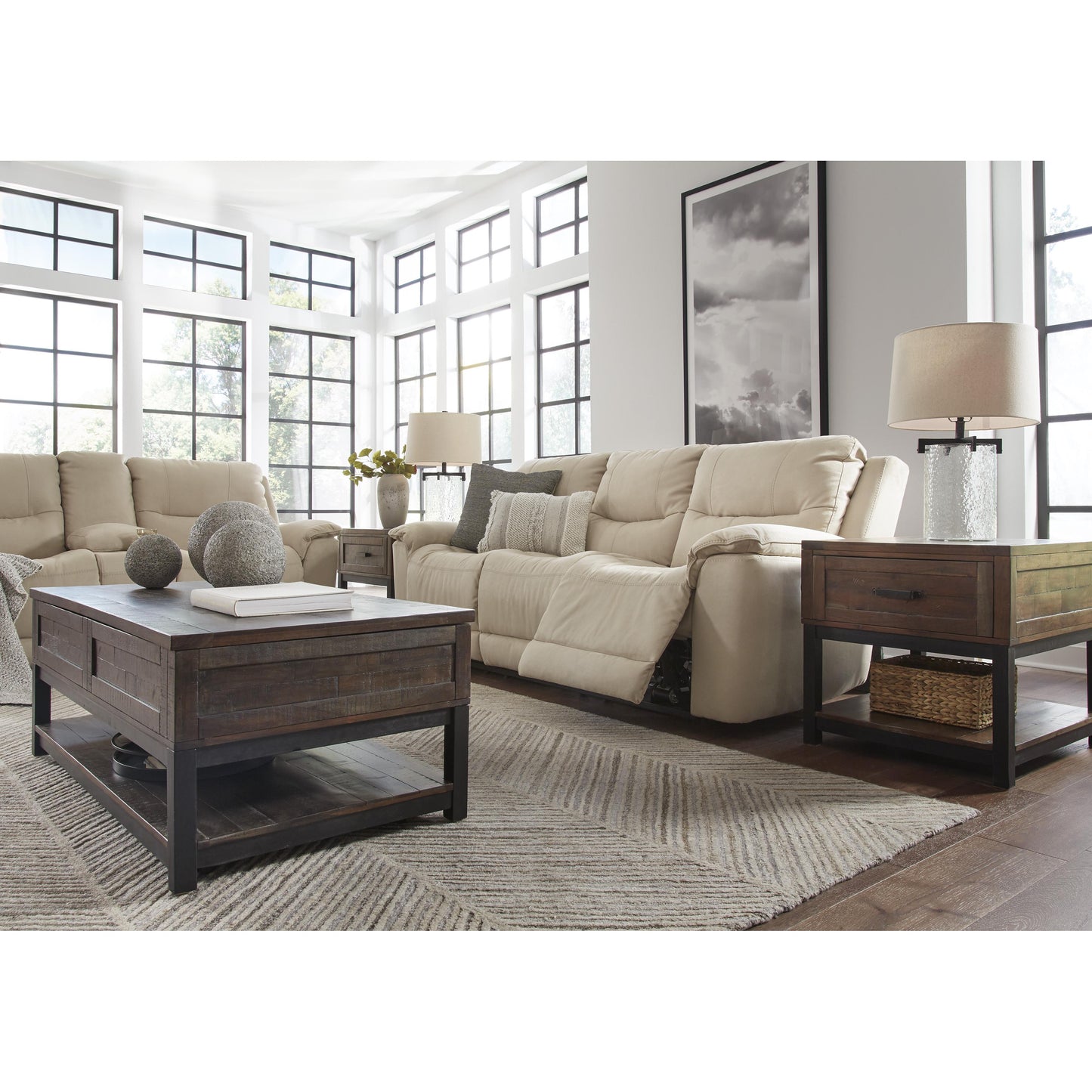 Signature Design by Ashley Next-Gen Gaucho Power Reclining Leather Look Loveseat 6080718 IMAGE 9