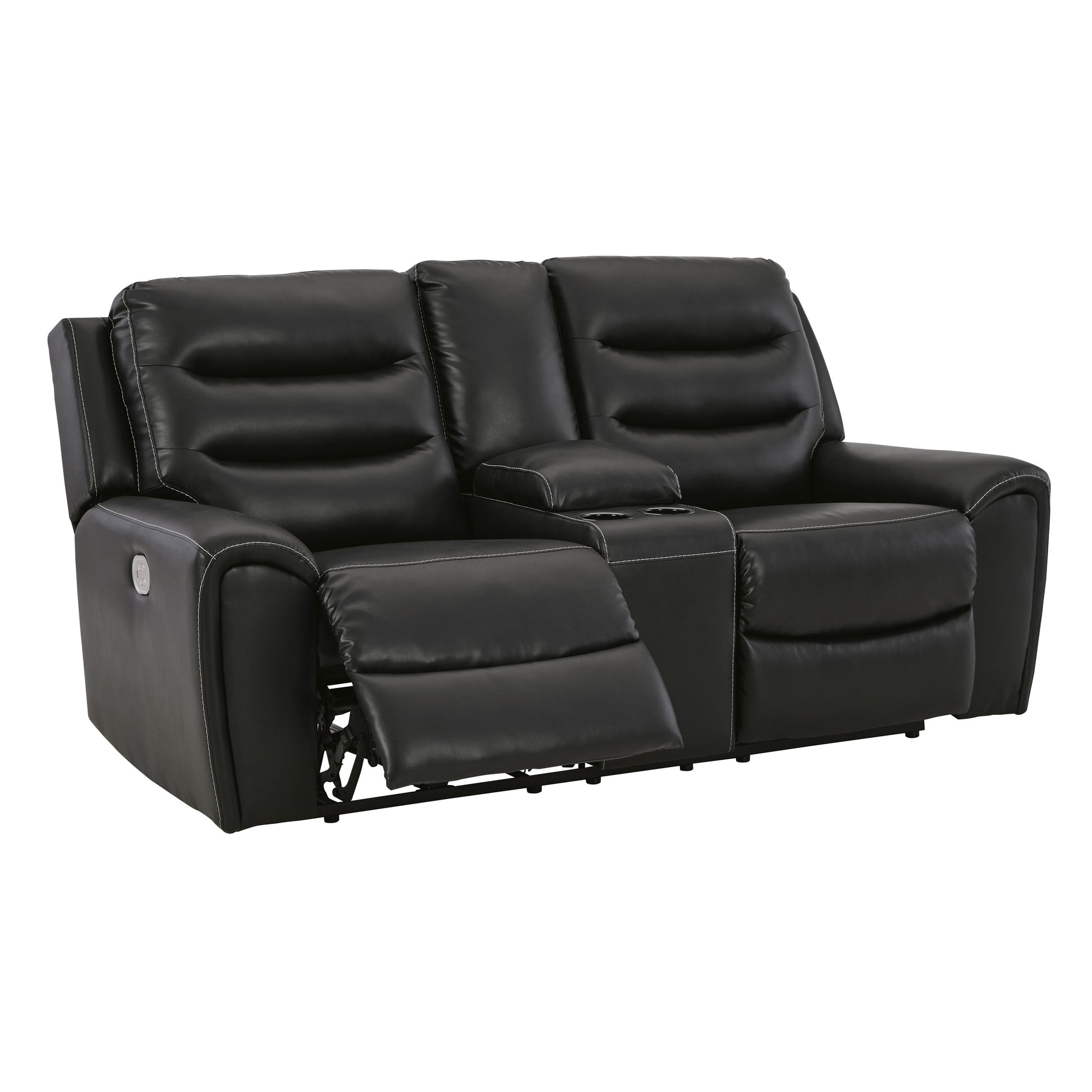 Signature Design by Ashley Warlin Power Reclining Leather Look Loveseat 6110518 IMAGE 2