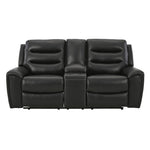 Signature Design by Ashley Warlin 6110518 Power Reclining Loveseat with Console and Adjustable Headrest | American Furniture of Slidell