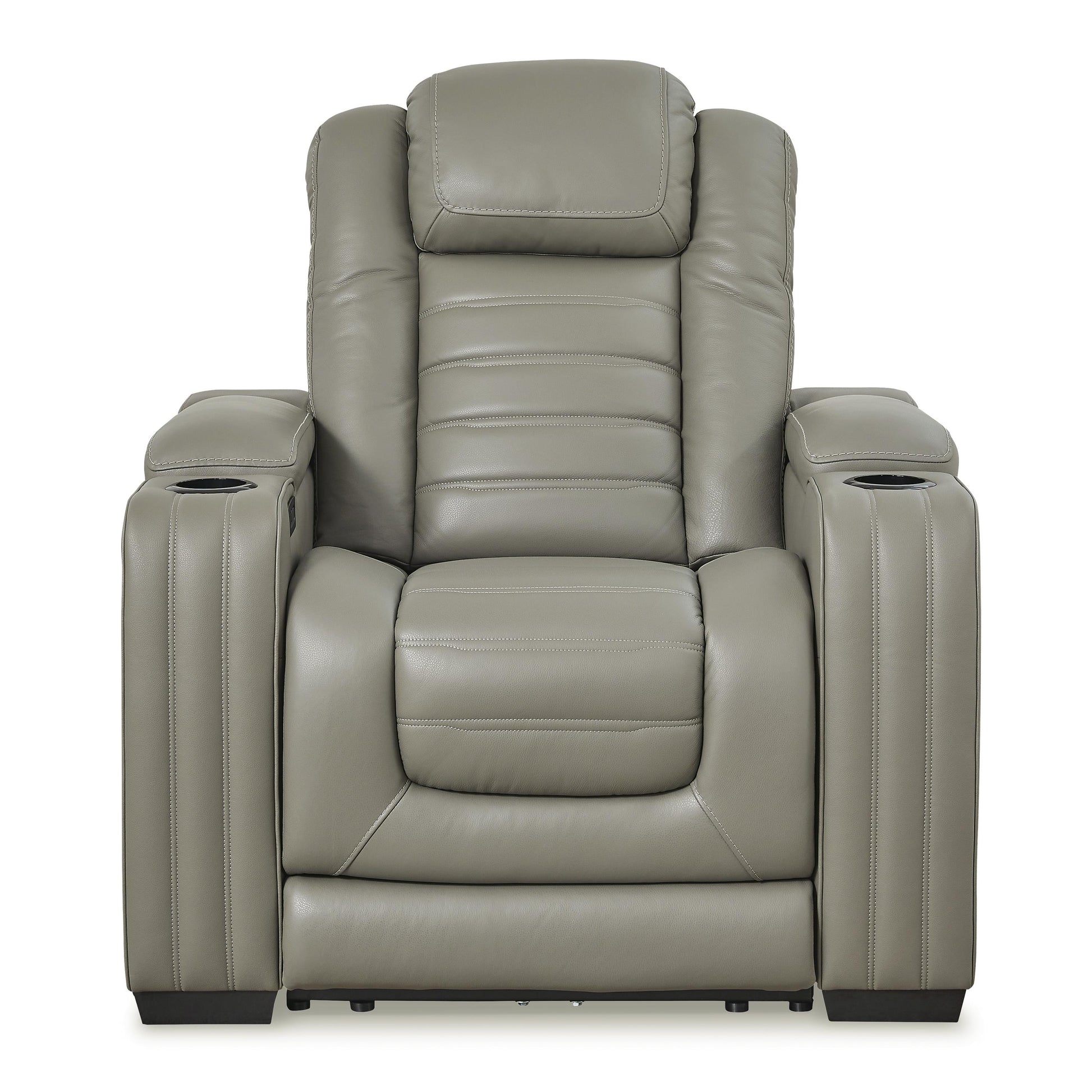 Signature Design by Ashley Backtrack Power Leather Match Recliner U2800513 IMAGE 3
