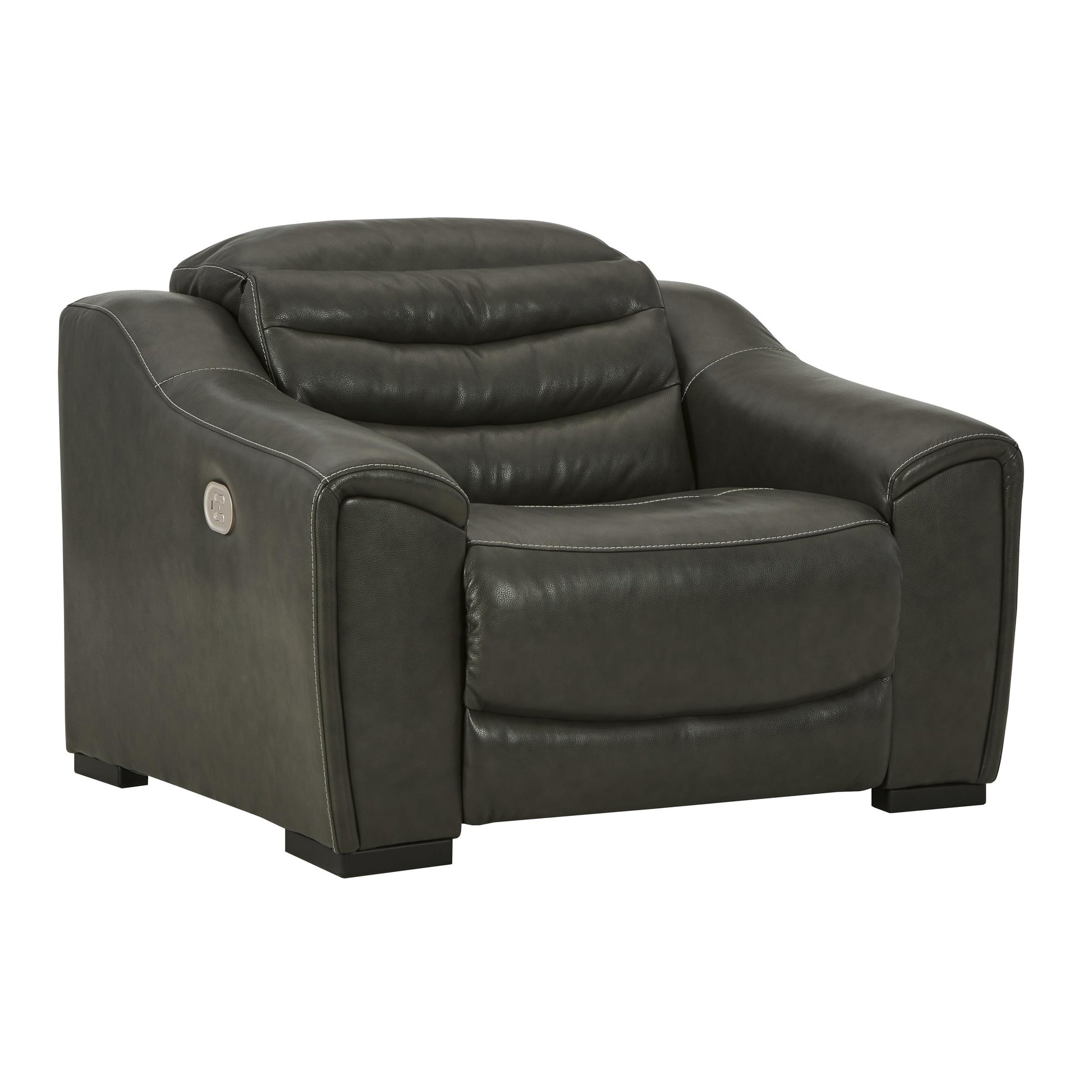 Signature Design by Ashley Center Line Power Leather Match Recliner U6340413 IMAGE 1