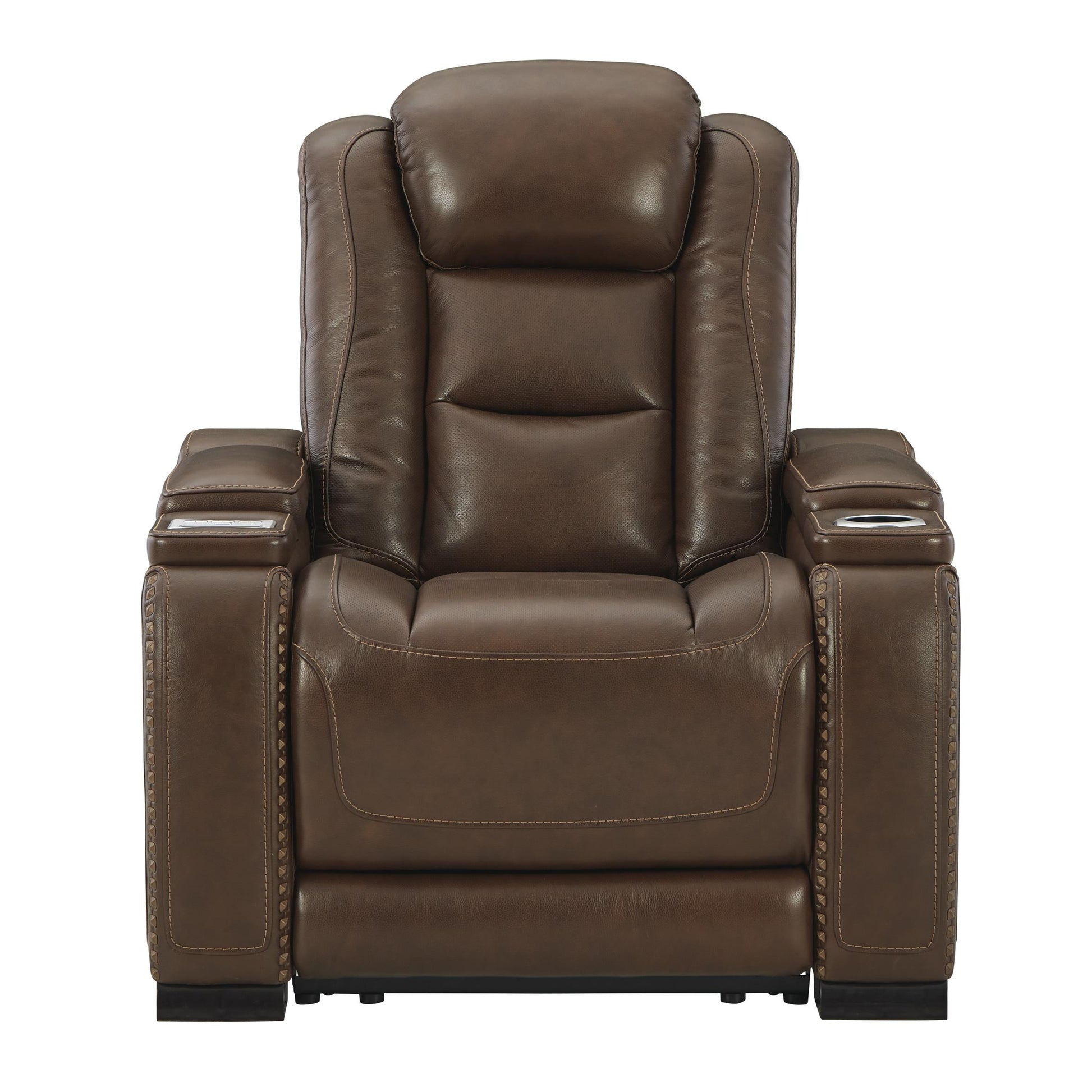 Signature Design by Ashley The Man-Den Power Leather Match Recliner U8530613 IMAGE 2