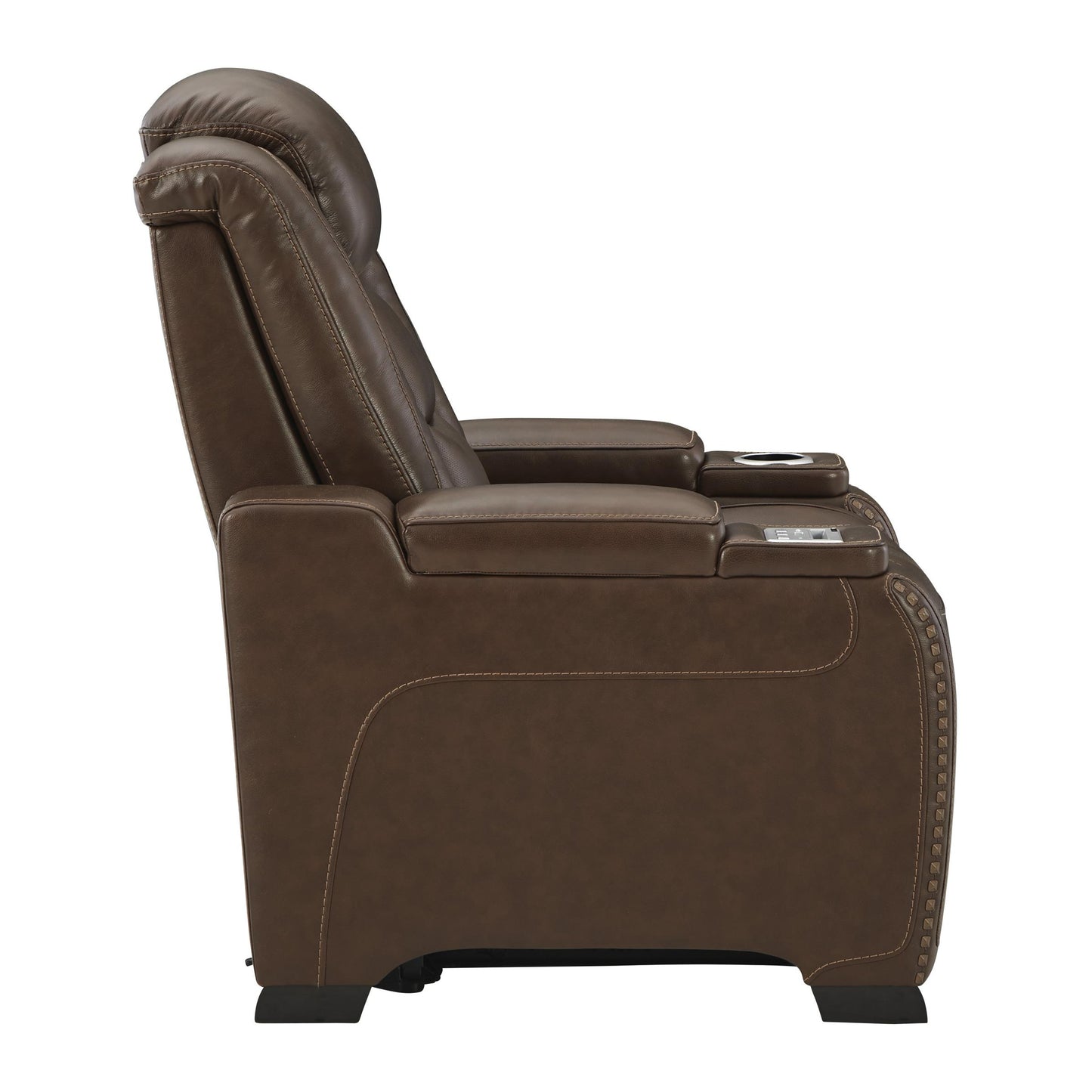 Signature Design by Ashley The Man-Den Power Leather Match Recliner U8530613 IMAGE 3