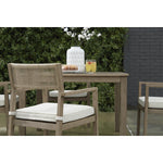 Signature Design by Ashley Aria Plains P359-615 Square Dining Table with Umbrella Option | American Furniture of Slidell