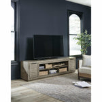 Signature Design by Ashley Krystanza W760-78 Extra Large TV Stand with Fireplace Option | American Furniture of Slidell