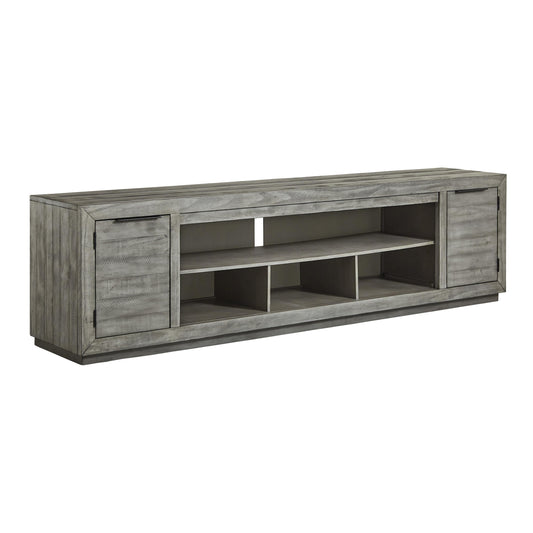 Signature Design by Ashley Naydell W996-78 Extra Large TV Stand with Fireplace Option | American Furniture of Slidell