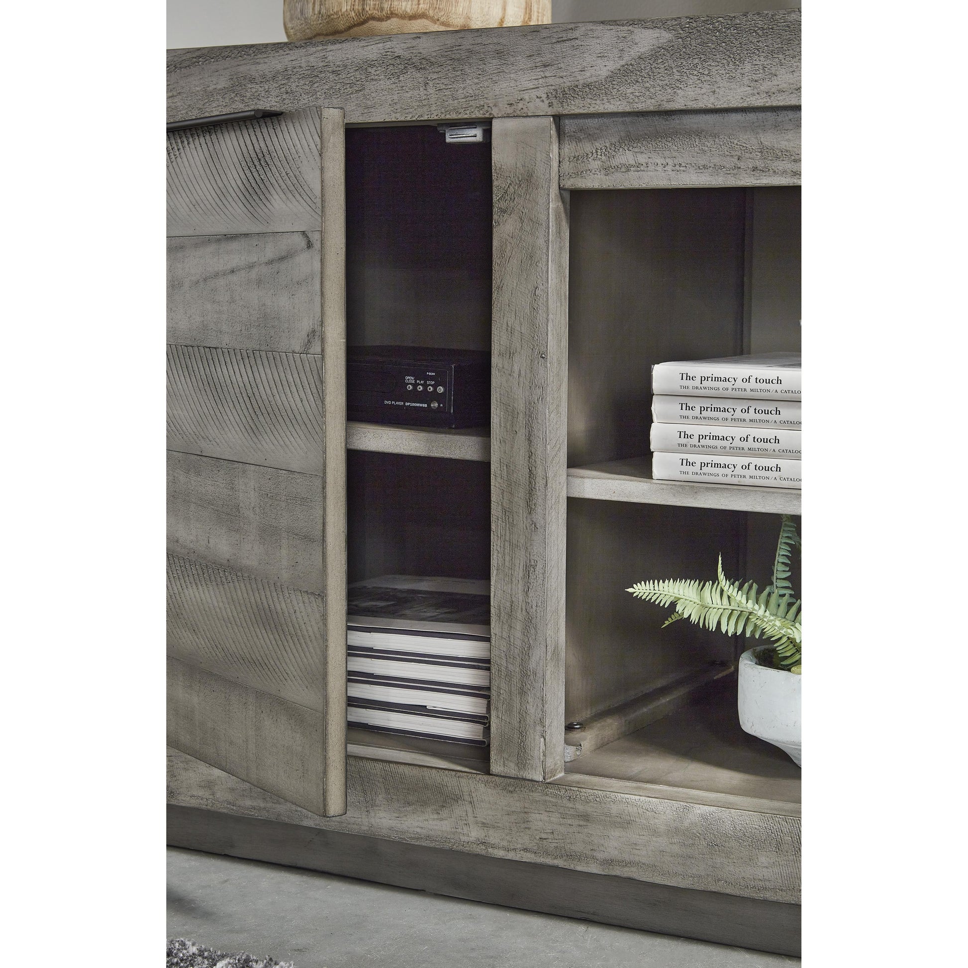 Signature Design by Ashley Naydell W996-78 Extra Large TV Stand with Fireplace Option | American Furniture of Slidell