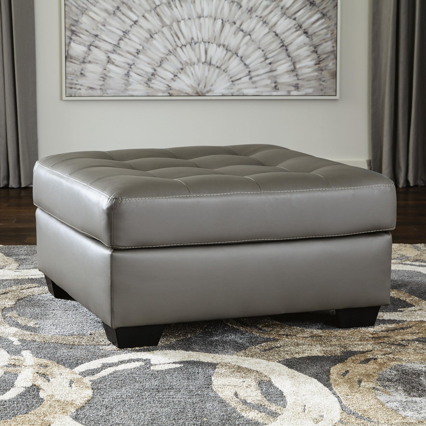 Signature Design by Ashley Donlen Leather Look Ottoman 5970208 IMAGE 4