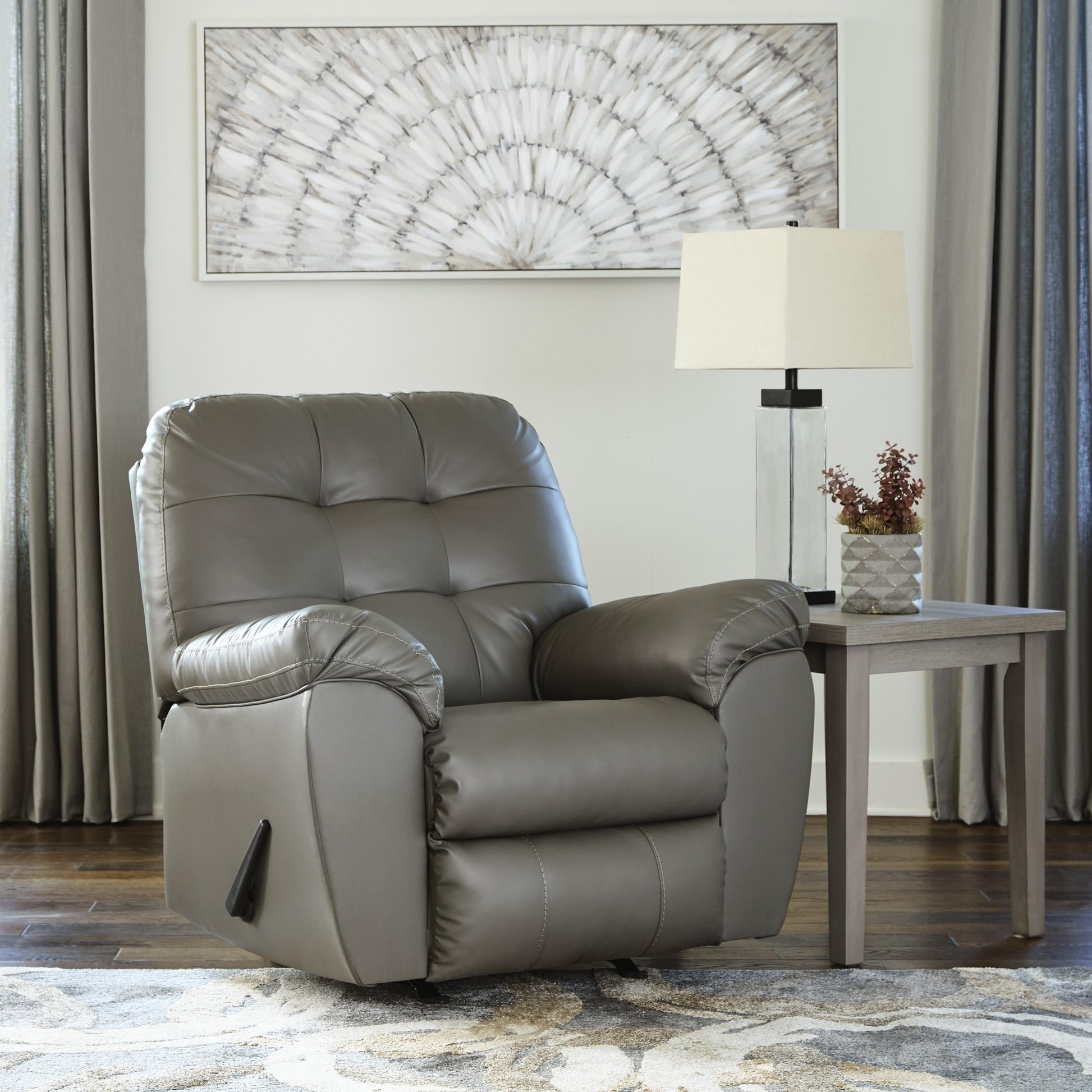 Signature Design by Ashley Donlen Rocker Leather Look Recliner 5970225 IMAGE 6