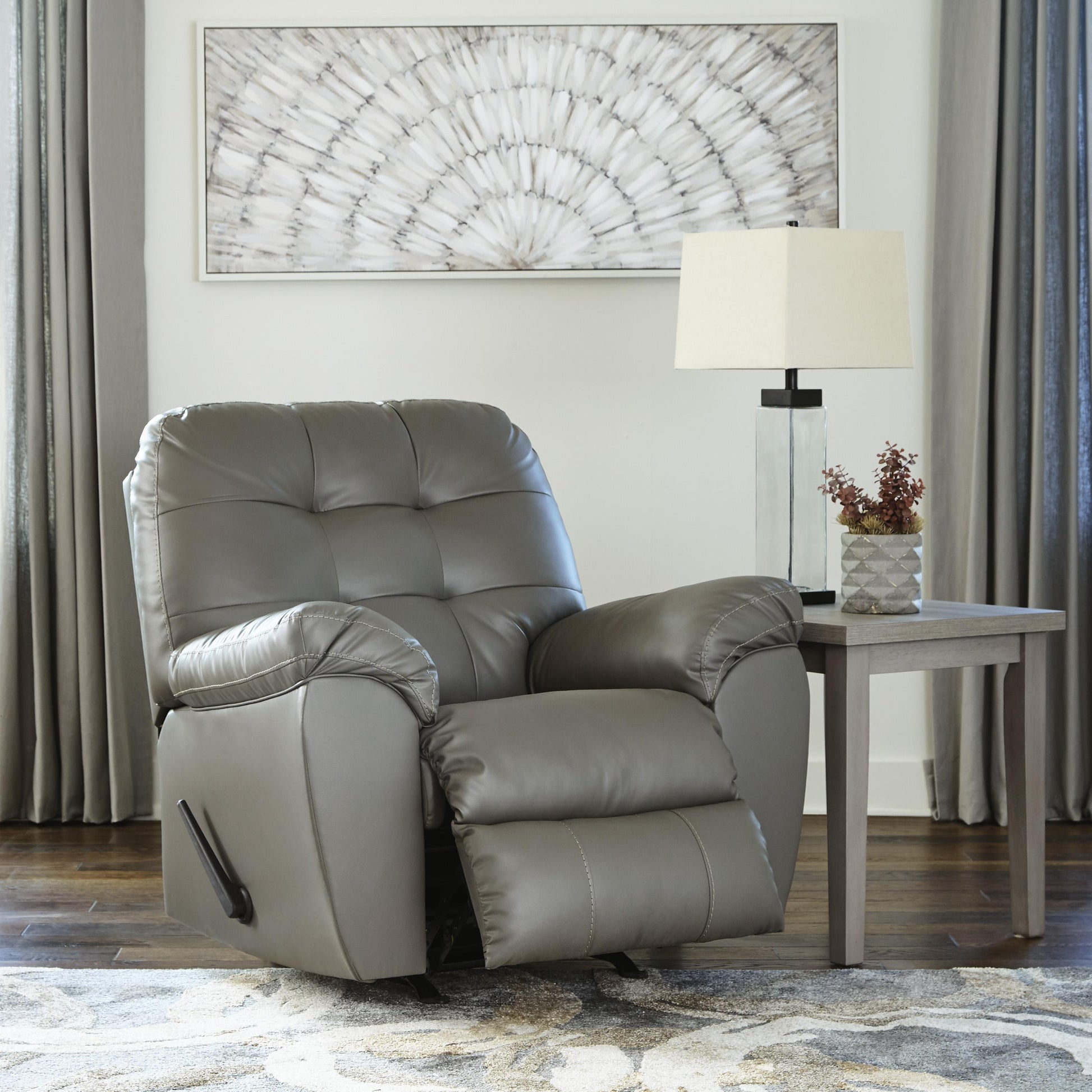 Signature Design by Ashley Donlen Rocker Leather Look Recliner 5970225 IMAGE 7