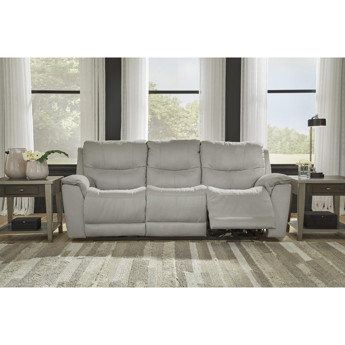 Signature Design by Ashley Next-Gen Gaucho Power Reclining Leather Look Sofa 6080615 IMAGE 5