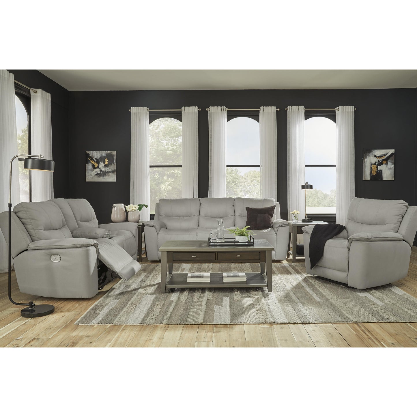 Signature Design by Ashley Next-Gen Gaucho Power Reclining Leather Look Sofa 6080615 IMAGE 9