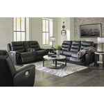 Signature Design by Ashley Warlin 6110515 Power Reclining Sofa with Adjustable Headrest | American Furniture of Slidell