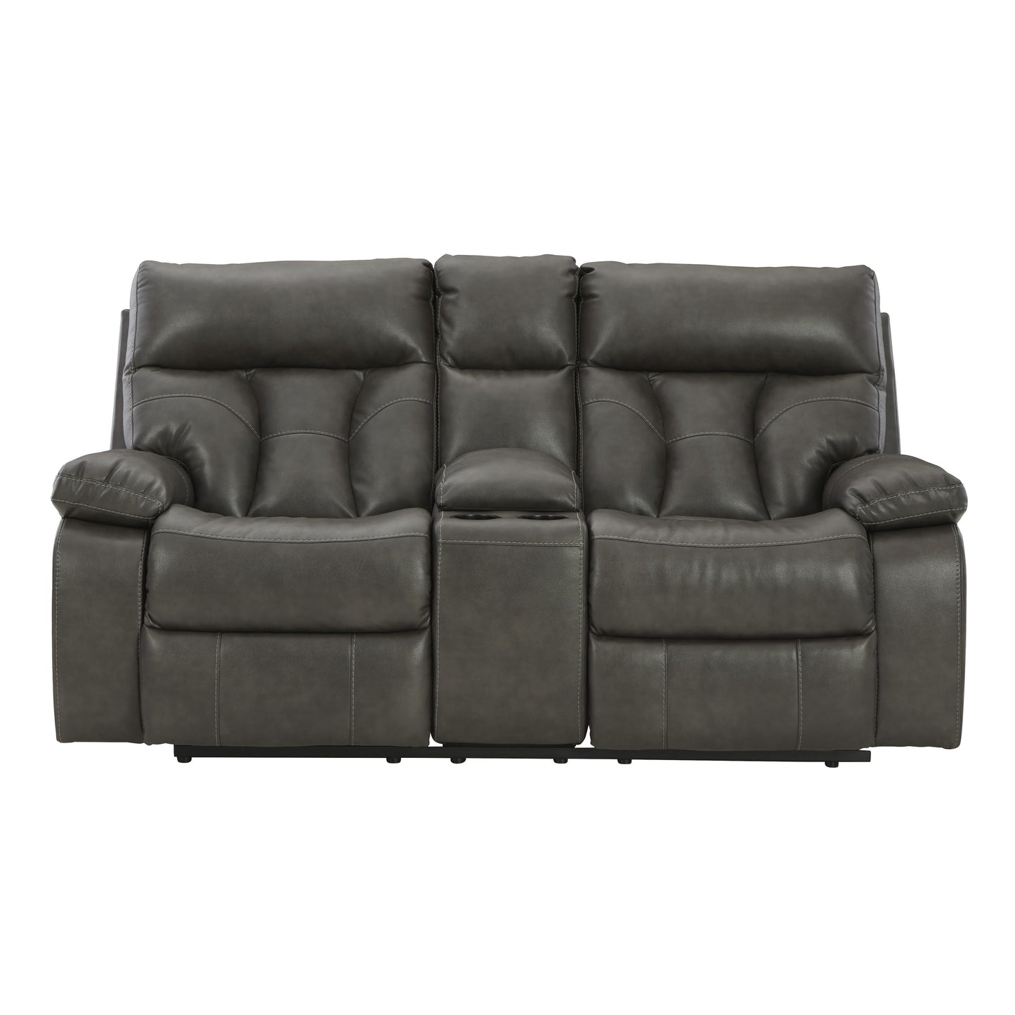 Signature Design by Ashley Willamen Power Reclining Leather Look Loveseat 1480194 IMAGE 2