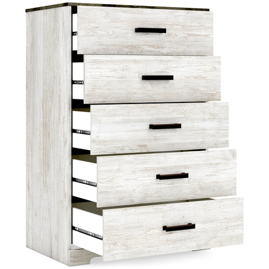 Signature Design by Ashley Shawburn EB4121-245 Five Drawer Chest | American Furniture of Slidell
