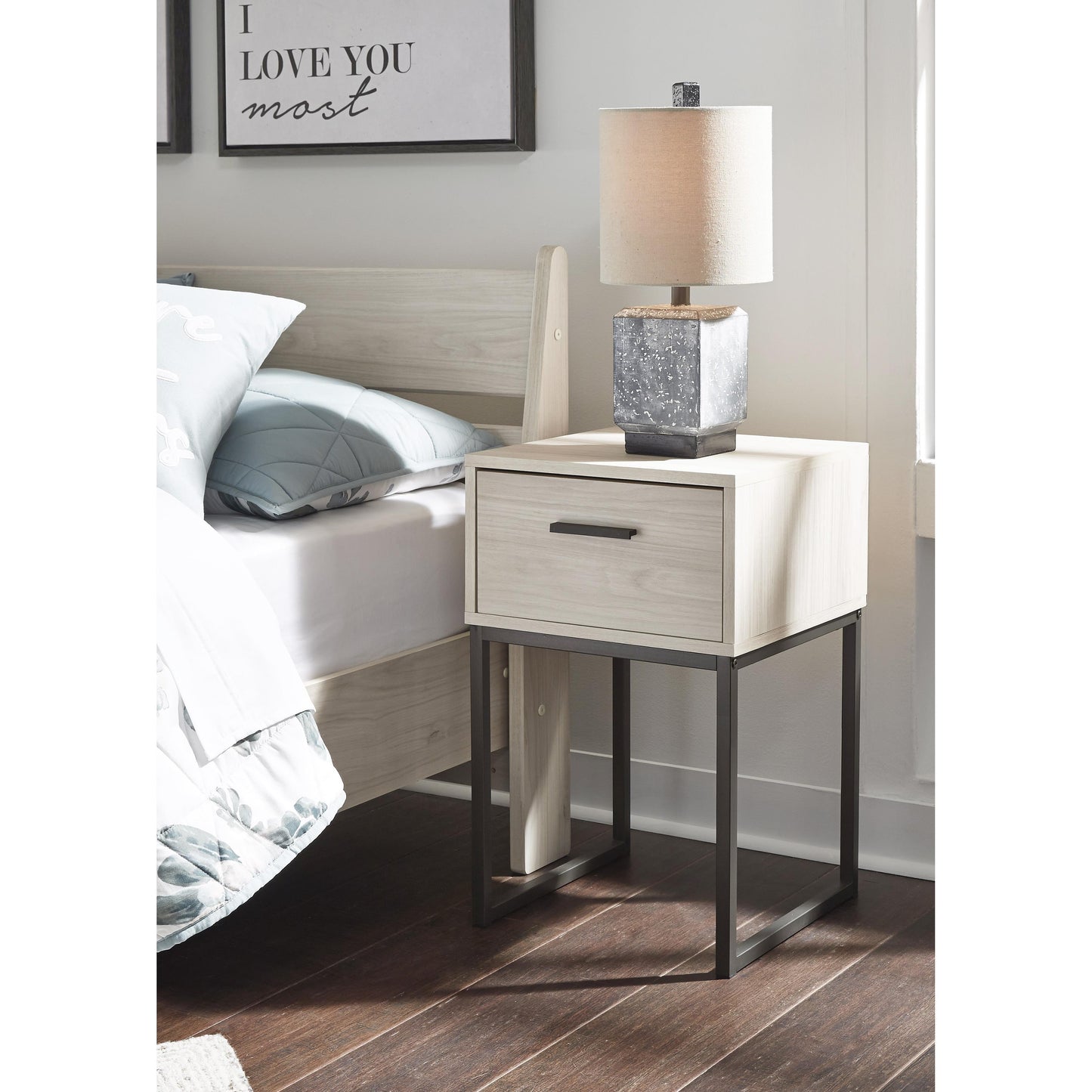 Signature Design by Ashley Socalle 1-Drawer Nightstand EB1864-291 IMAGE 5