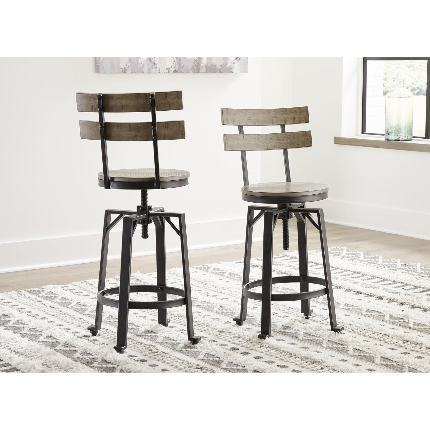 Signature Design by Ashley Lesterton Adjustable Height Stool D334-124 IMAGE 5