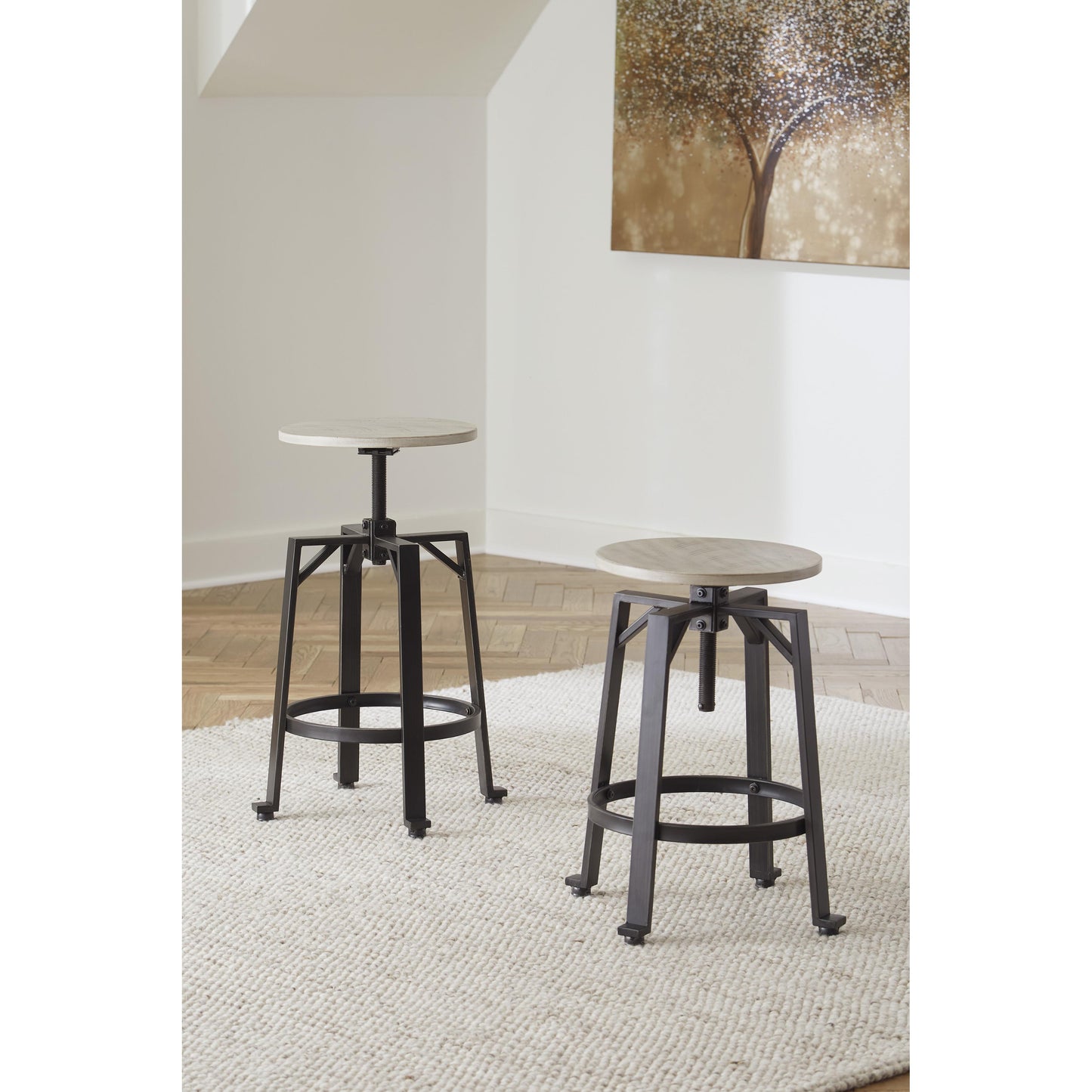 Signature Design by Ashley Karisslyn Adjustable Height Stool D336-024 IMAGE 3