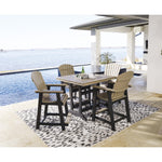  Signature Design by Ashley Fairen Trail P211-632 Square Counter Table with Umbrella Option IMAGE 6