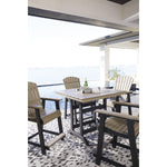  Signature Design by Ashley Fairen Trail P211-632 Square Counter Table with Umbrella Option IMAGE 8