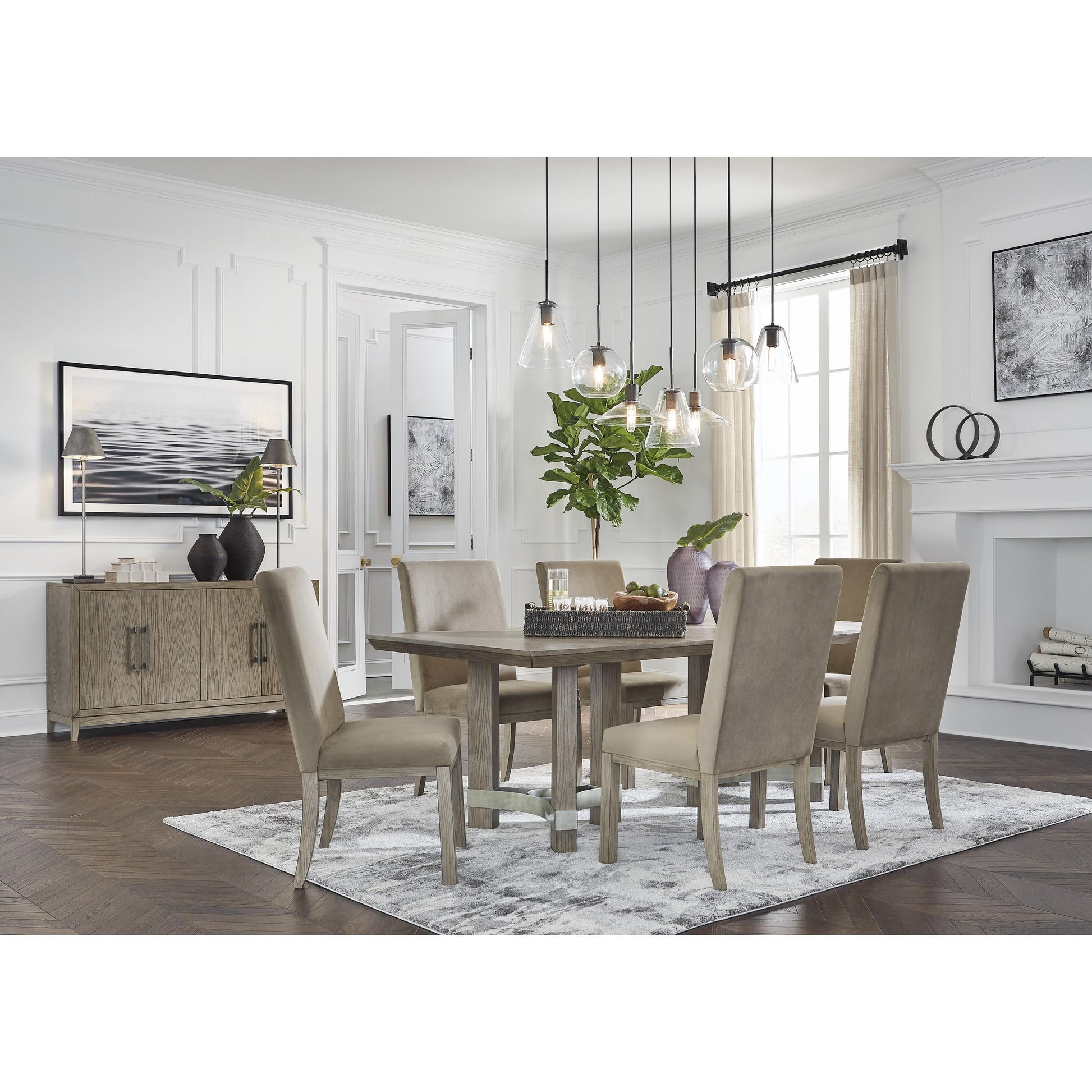 Signature Design by Ashley Chrestner D983-01 Dining Upholstered Side Chair | American Furniture of Slidell