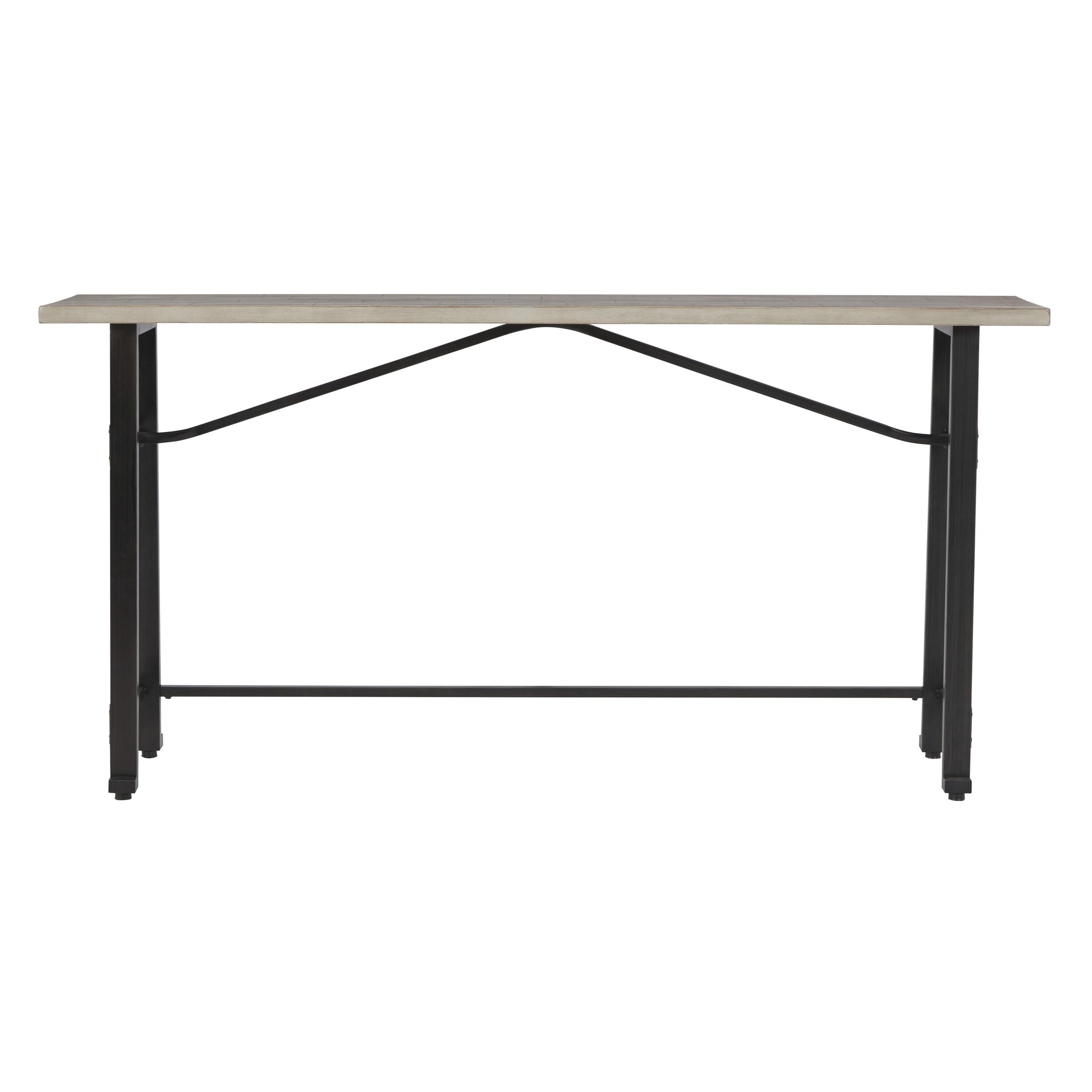 Signature Design by Ashley Karisslyn Counter Height Dining Table with Trestle Base D336-52 IMAGE 2