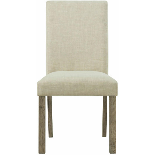  Elements International Oak Lawn Upholstered Side Chair Set IMAGE 2