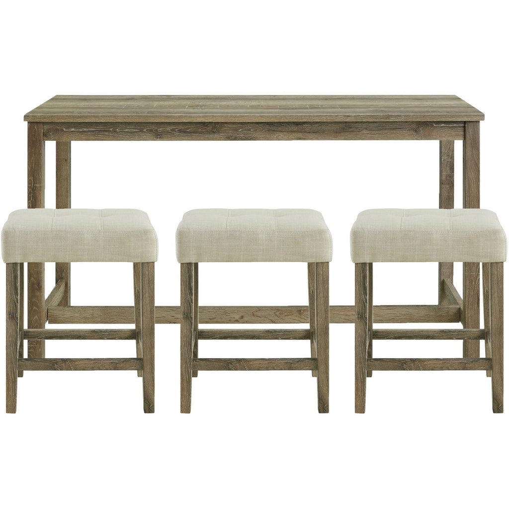 Elements International Oak Lawn 4 pc Pub Height Dinette CDOL100BTSP IMAGE 1