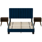 Elements International Coyote Queen Upholstered Platform Bed UCY3703QBE IMAGE 2