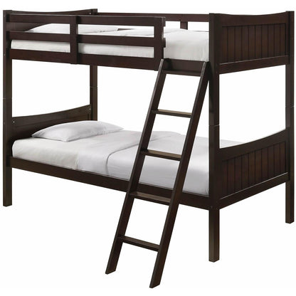  Elements International Sami Twin Over Twin Bunk Espresso IMAGE 1