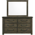 Elements International Maverick 6-Drawer Dresser with Mirror MV500DRMR IMAGE 2
