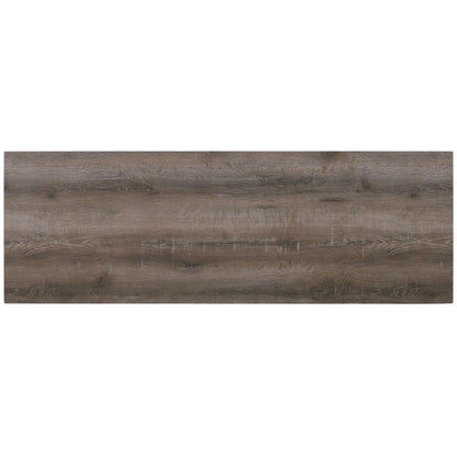  Elements International Oak Lawn Grey Bar Table Single Pack (Table + 3 Tan Fabric Stools) IMAGE 7