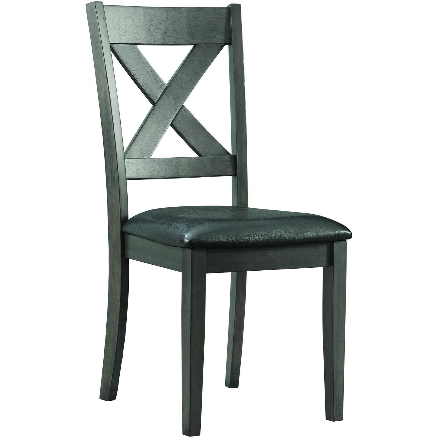  Elements International Alex Dining Side Chair Grey IMAGE 1
