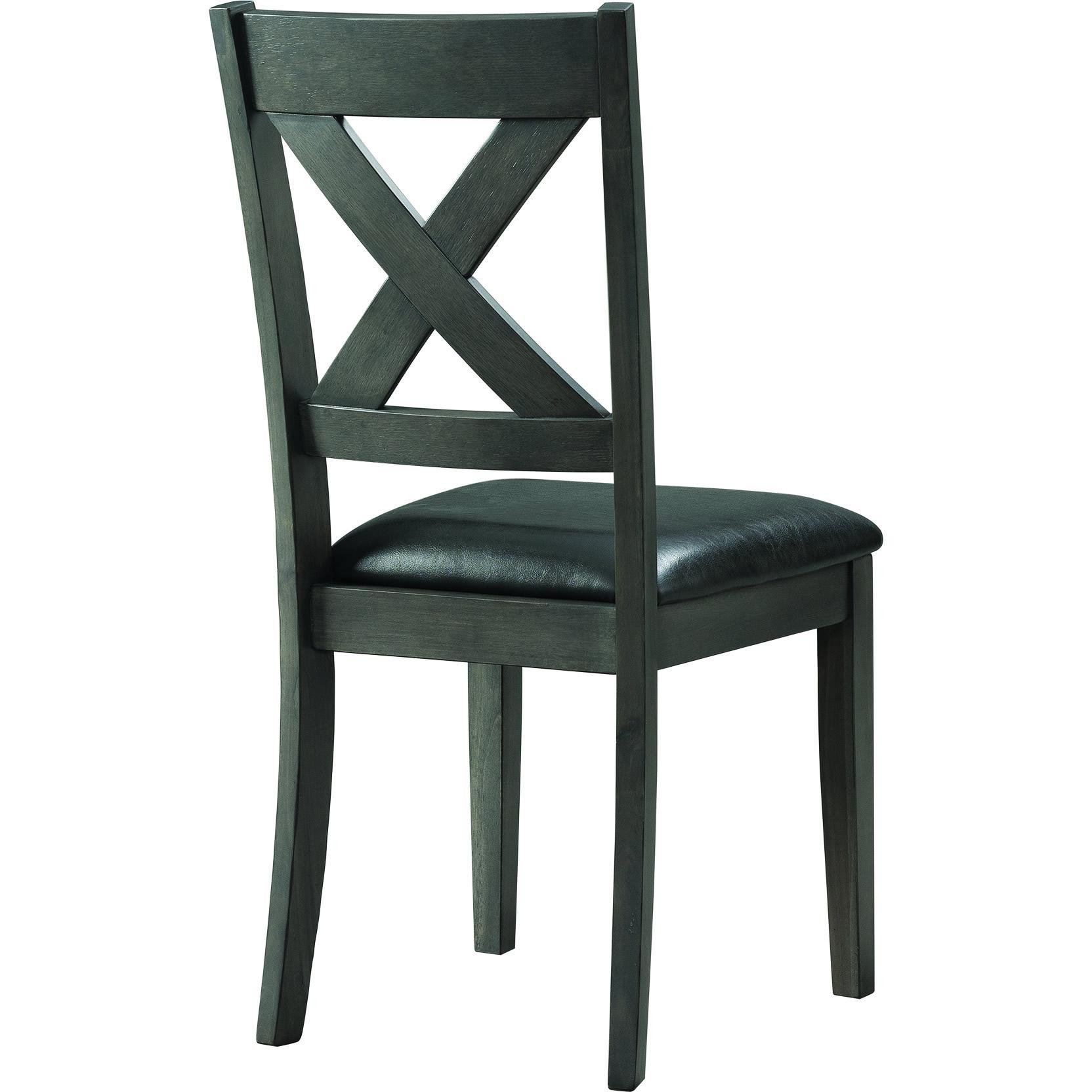  Elements International Alex Dining Side Chair Grey IMAGE 4