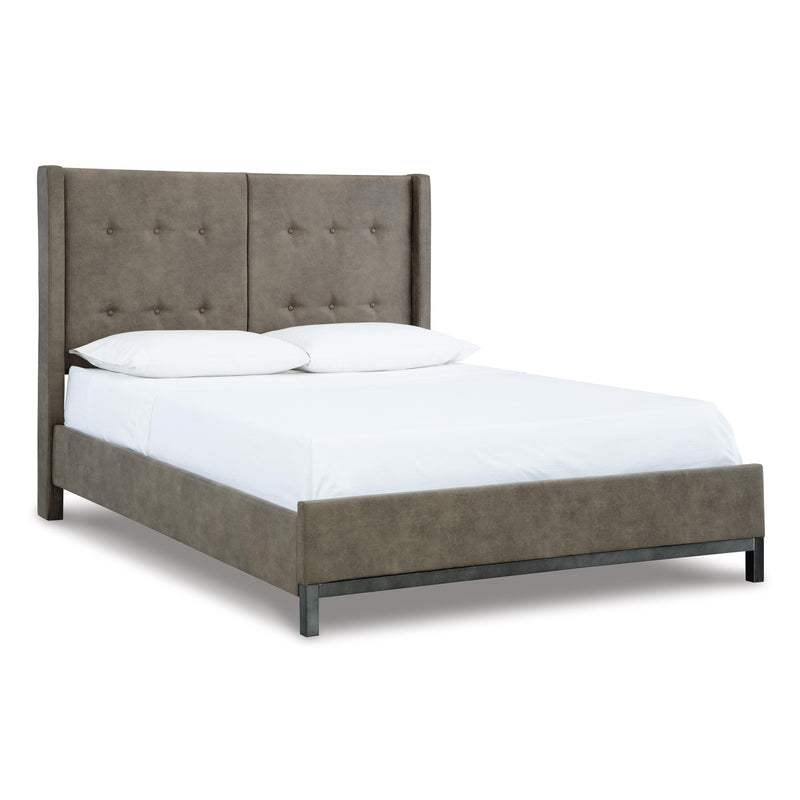 Signature Design by Ashley Wittland Queen Upholstered Panel Bed B374-57/B374-54 IMAGE 1