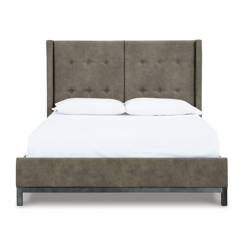 Signature Design by Ashley Wittland Queen Upholstered Panel Bed B374-57/B374-54 IMAGE 2