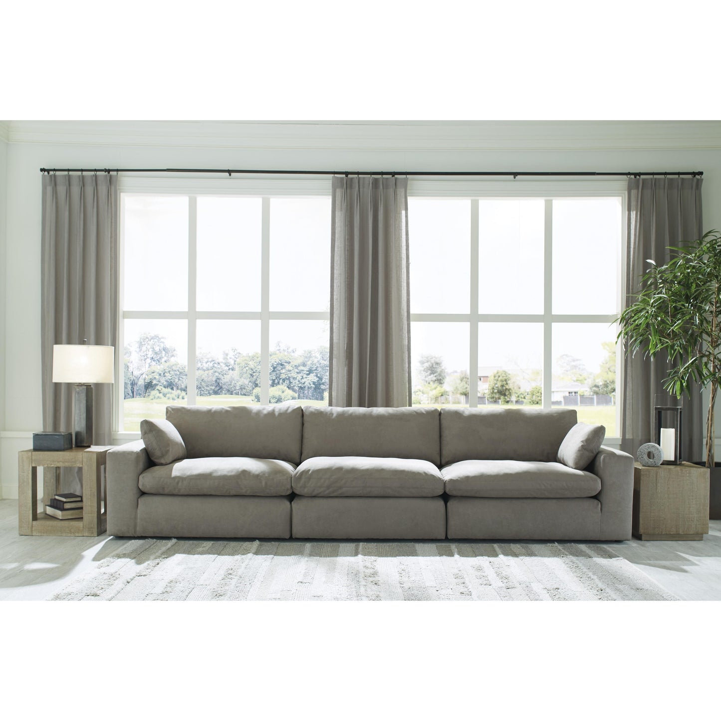 Signature Design by Ashley Next-Gen Gaucho Leather Look 3 pc Sectional 1540364/1540346/1540365 IMAGE 1