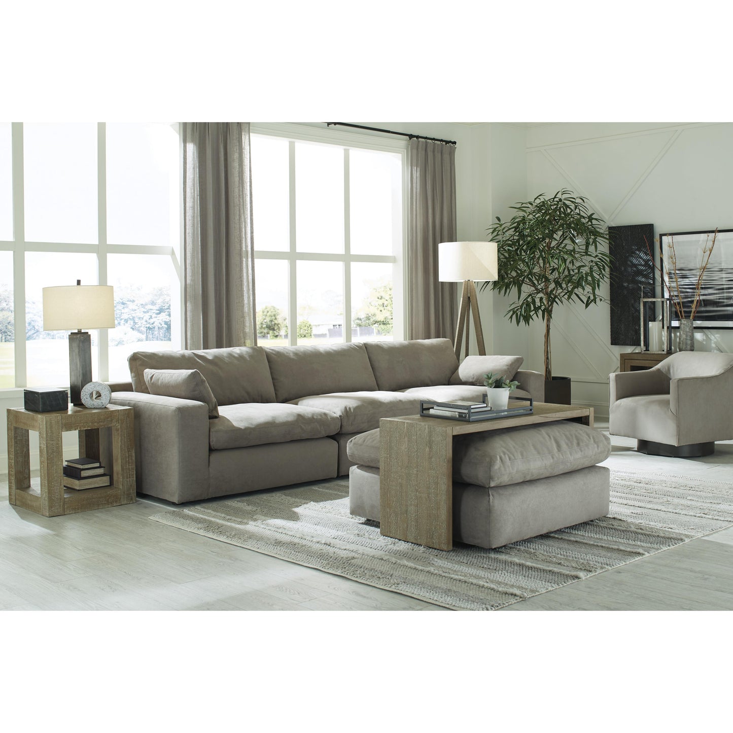Signature Design by Ashley Next-Gen Gaucho Leather Look 3 pc Sectional 1540364/1540346/1540365 IMAGE 2