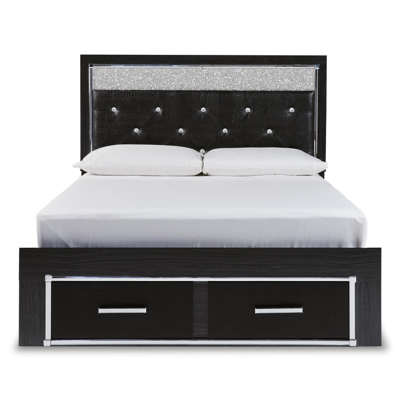 Signature Design by Ashley Kaydell Queen Upholstered Panel Bed with Storage B1420-157/B1420-54S/B1420-96 IMAGE 2