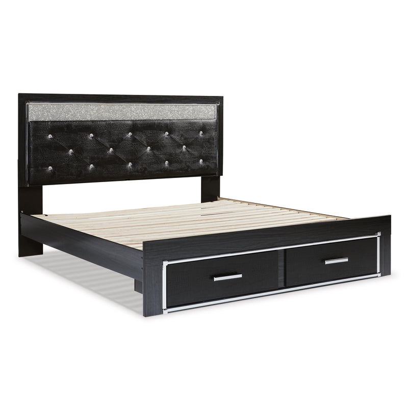 Signature Design by Ashley Kaydell King Upholstered Panel Bed with Storage B1420-158/B1420-56S/B1420-97 IMAGE 4