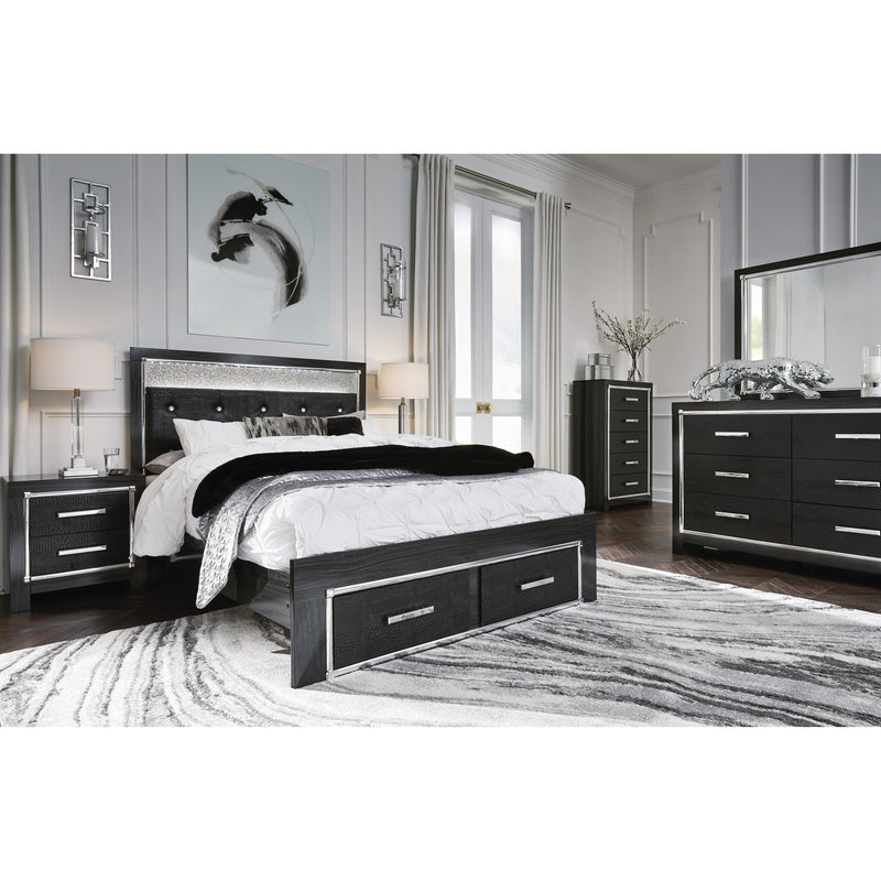 Signature Design by Ashley Kaydell King Upholstered Panel Bed with Storage B1420-158/B1420-56S/B1420-97 IMAGE 9
