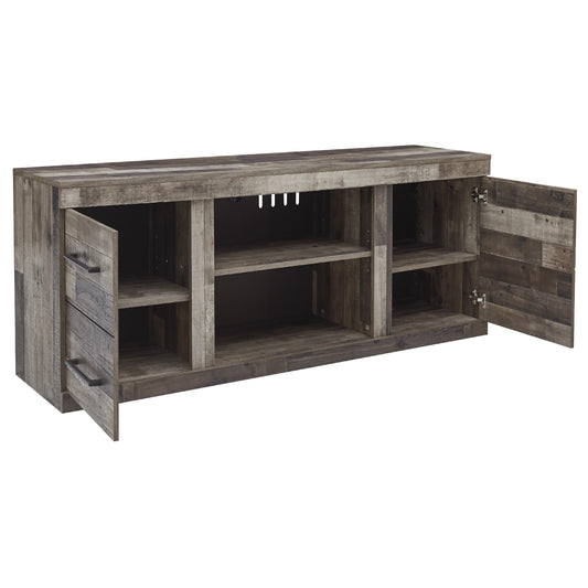 Signature Design by Ashley Derekson EW0200-268 Large TV Stand with Fireplace Option | American Furniture of Slidell