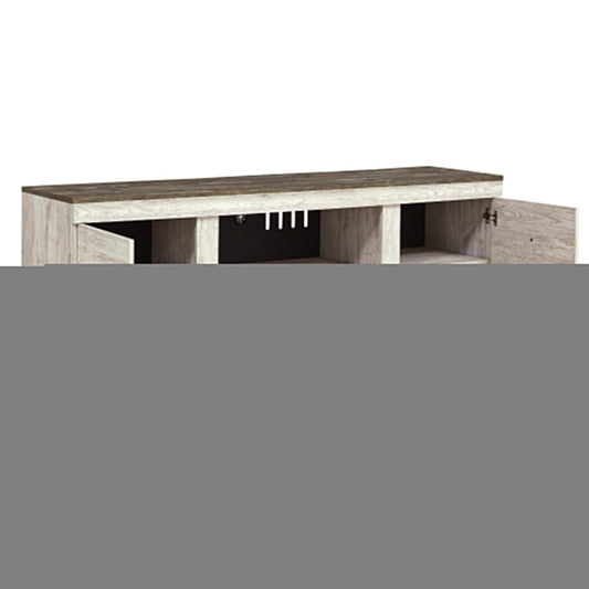 Signature Design by Ashley Willowton EW0267-268 Large TV Stand with Fireplace Option IMAGE 2