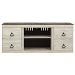 Signature Design by Ashley Willowton EW0267-268 Large TV Stand with Fireplace Option IMAGE 3
