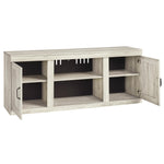 Signature Design by Ashley Bellaby EW0331-268 Large TV Stand with Fireplace Option | American Furniture of Slidell