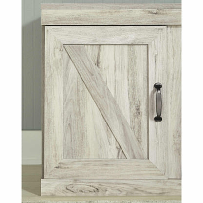 Signature Design by Ashley Bellaby EW0331-268 Large TV Stand with Fireplace Option | American Furniture of Slidell
