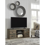 Signature Design by Ashley Trinell EW0446-268 Large TV Stand with Fireplace Option | American Furniture of Slidell