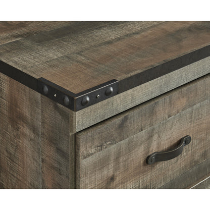 Signature Design by Ashley Trinell EW0446-268 Large TV Stand with Fireplace Option | American Furniture of Slidell