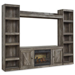  Signature Design by Ashley Wynnlow EW0440W8 4 pc Entertainment Center with Electric Fireplace IMAGE 1