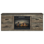  Signature Design by Ashley Trinell EW0446W8 TV Stand with Electric Fireplace IMAGE 2